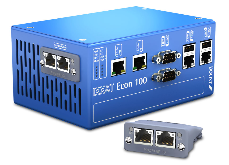 Механизированное управление и возможность подключения к промышленной сети объединены в новом устройстве IXXAT Econ 100